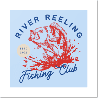 River Fishing Club Posters and Art